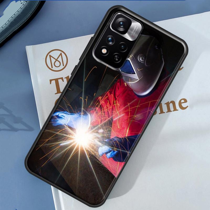

Welder Welding Hot Metal Worker Case For Xiaomi Redmi Note 14 13 Pro 12 11 9 10 9S 10S 11S 12S Redmi 13C 10C 12C 14C Cover Redmi 12 4G