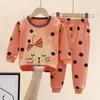 Children's Underwear Set Made of Pure Cotton for Boys' Autumn Wear, Women's Clothing for Autumn Wear, Autumn Pants for Home Wear, Children's Clothing