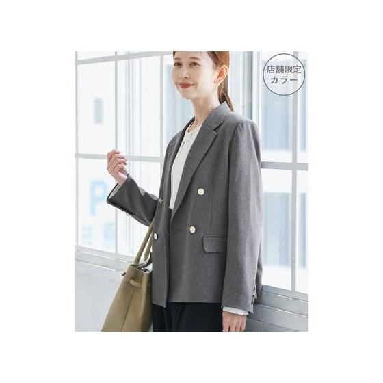 ROPE  PICNIC Lady Handsome Series Wool-like Gold Button Jacket (Semi-Lined)/Setup/Commuting Compatible (Gray (07))