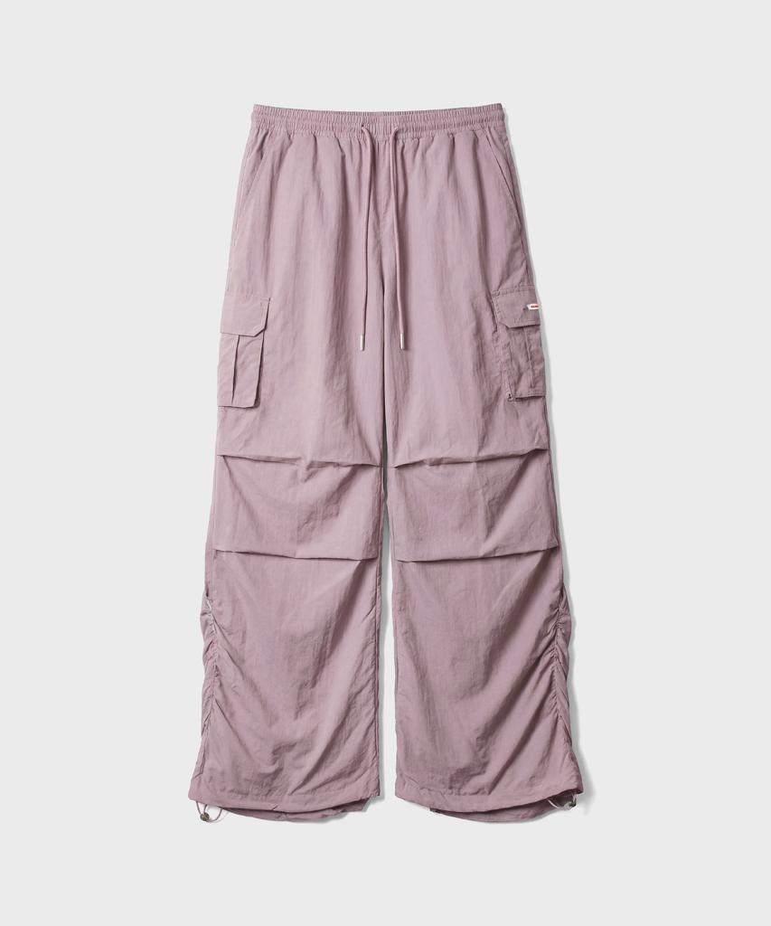 Maseumaluljeueopaeleol Essential Parasuit Shirring Cargo Pants_Indie Pink