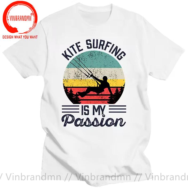 Kitesurf Kitesurfing Kitesurfer T Shirt Unisex Funny Kiteboarding Tshirt Fashion Streetwear Harajuku Tshirt Hip Hop Tops Tee Shirt