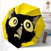 1pc Cat Emotion Automatic Open/Close Umbrella - Compact Travel Umbrella, 8-Rib Heavy-Duty Construction, Ideal Gift, Outdoor Accessory013