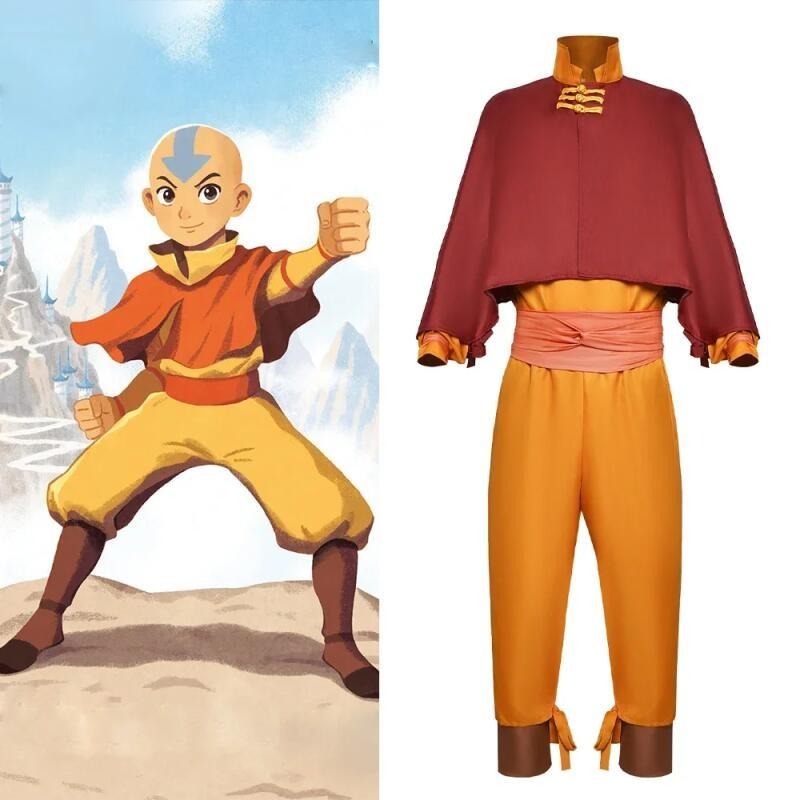 Avatar Der Herr der Elemente Aang Anime Cosplay Kostüm Erwachsenenanzug Outfits Halloween Kostüm