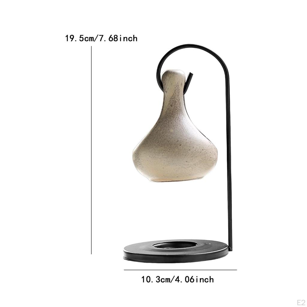 Tealight Candle Holder Tear Drop Oil Warmer SPA Hanging Essential Burner Gray