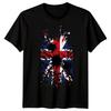 Union Jack Flag British Culture Mens TTshirt Grunge Design Football Tee