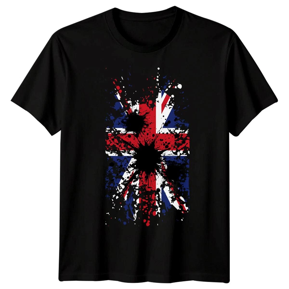 Union Jack Flag British Culture Mens TTshirt Grunge Design Football Tee 2XL