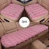 3Pcs Car Seat Cushion Fluffy Vehicle Seat Cover Plush Fleece Thickened Warm Auto Chair Pad