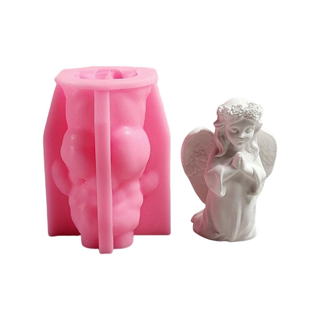 Practical Home Baking Essential Figurine Angelic Sturdy Silicone Mold Craft Supplies Portable for Fun Dessert Making