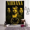 Nirvana Band Magazine Chart Arazzo Boemo Arazzi da Parete Mandala Decorazioni Artistiche da Parete