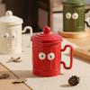 Mug with Lid Large Capacity Funny Ceramic Water Cup High Appearance Strange Cup Souvenir Gift for Girls