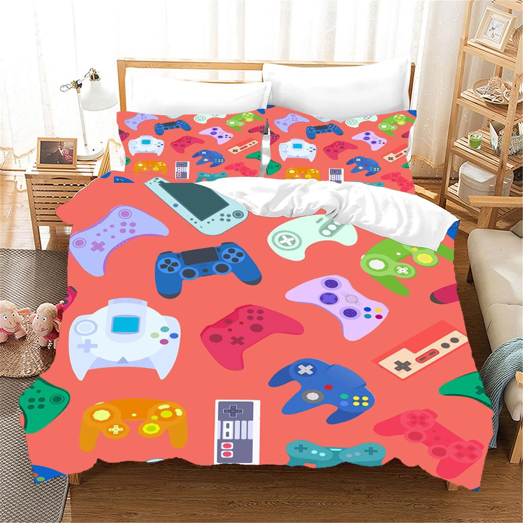 

New Extra Large Bedding Duvet Cover Set Customized Quilt cover Game Theme Three Piece Set 033 US Queen(228x228cm)