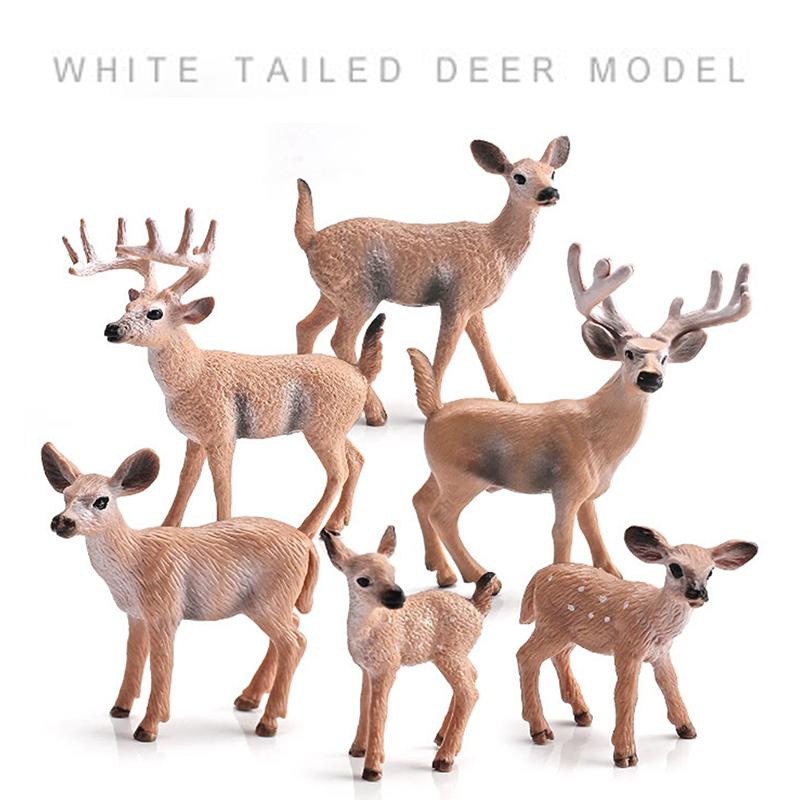 Rentier Weihnachts-Hirsch Xmas Elch PVC Simulation Weihnachtsdekorationen Für Zuhause Frohe Weihnachten Neujahrs-Schmuck
