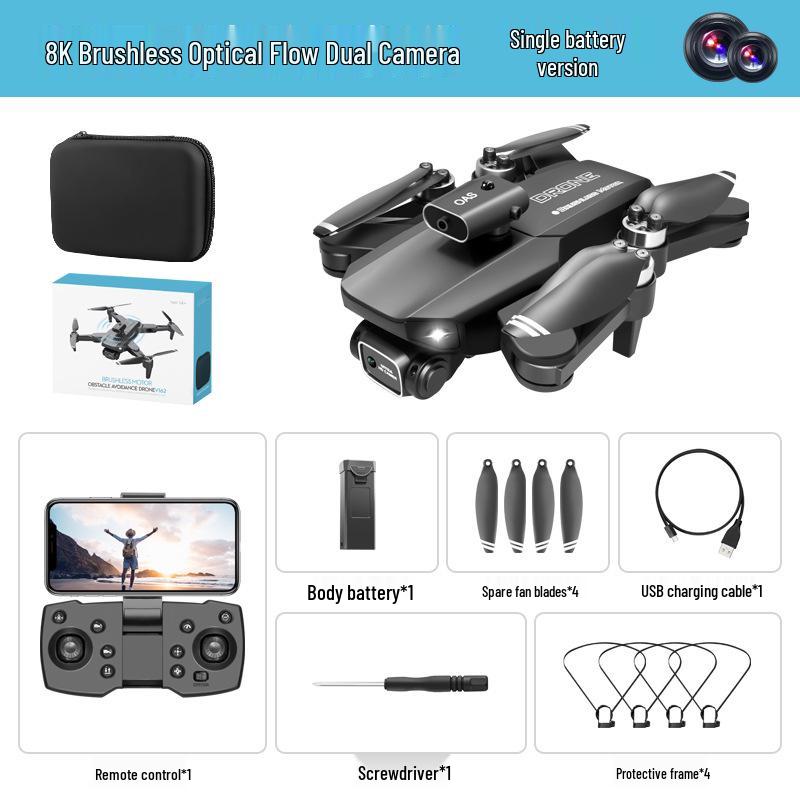Brushless V162 Drone: 4K HD Optical Flow, ESC & Obstacle Avoidance, RC Aerial Photography Aircraft