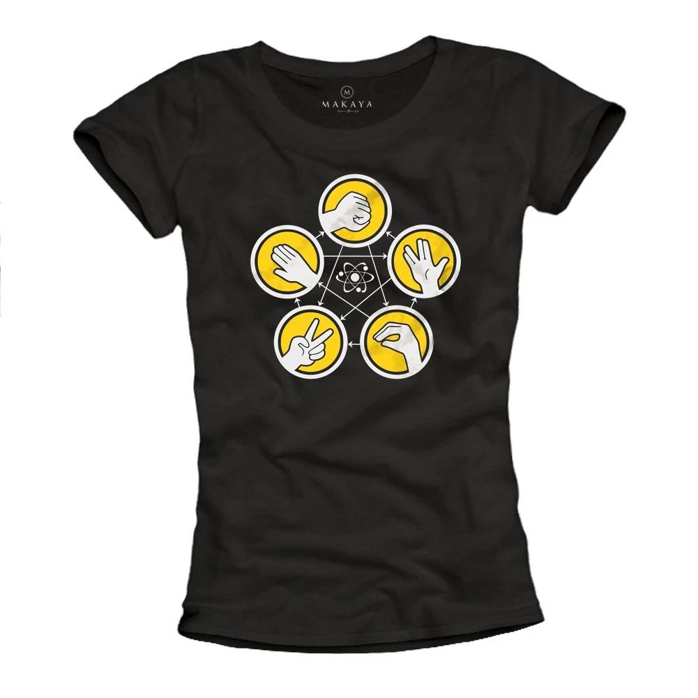 Stone Paper Ladies T-Shirt Summer Top Print Print Cool Funny Shirts Women- 4XL