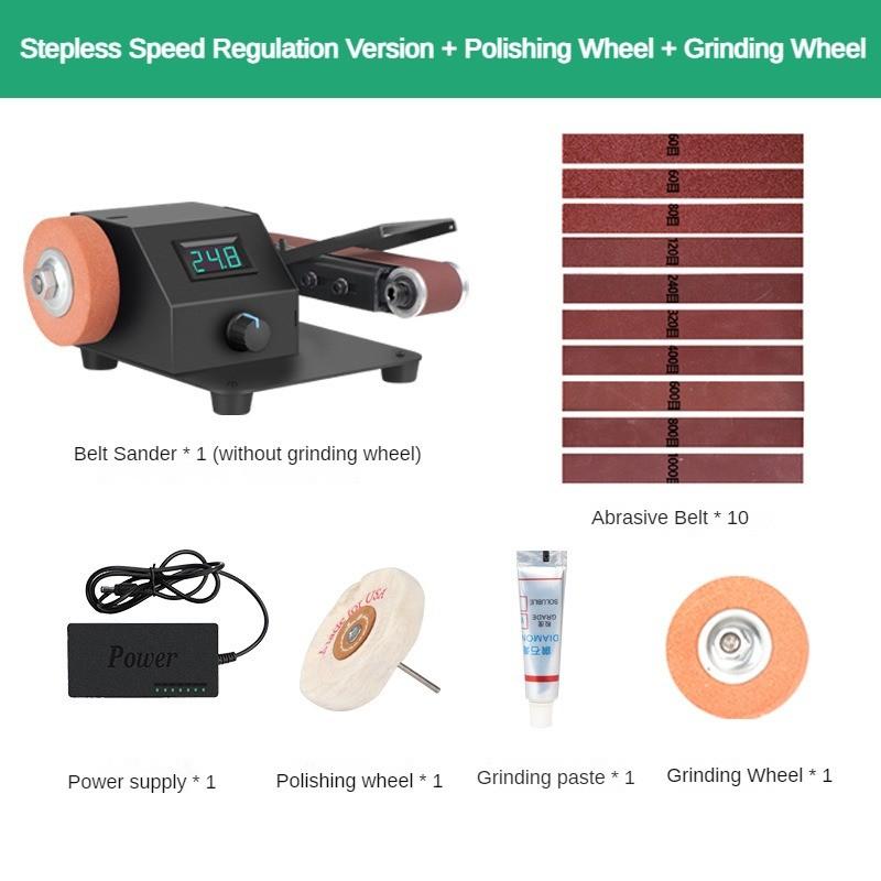 Mini Portable Electric Polishing Machine Household Desktop Sharpening Tool Small Multifunctional Sanding Belt Machine