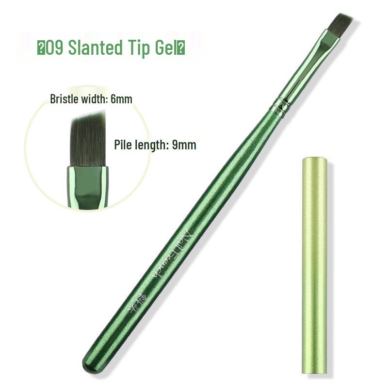 Cross-border Nail Art Brush Set: Japanese Painting, Flower Line, Square & Round Gel, Ombre Gradient Brushes.