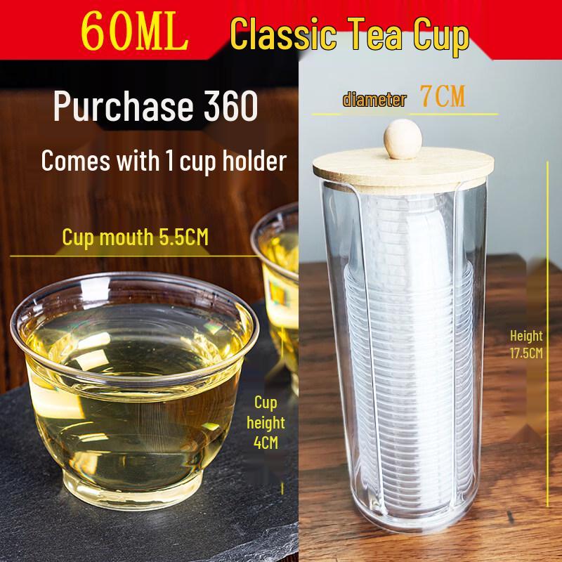 ZISIZ Thickened Disposable Teacup Set