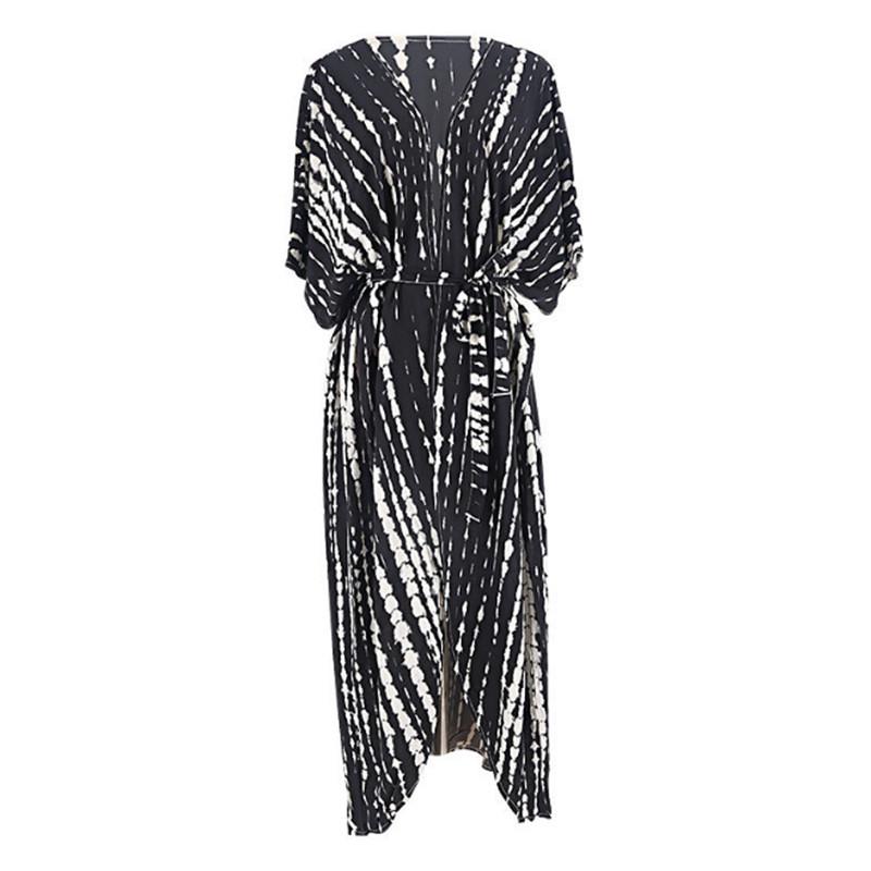 Europejski & Amerykański Damski Pareo Tie-dye: 17 Kolorów, Odzież Plażowa z Wiskozy, Ochrona Przeciwsłoneczna na Wakacje