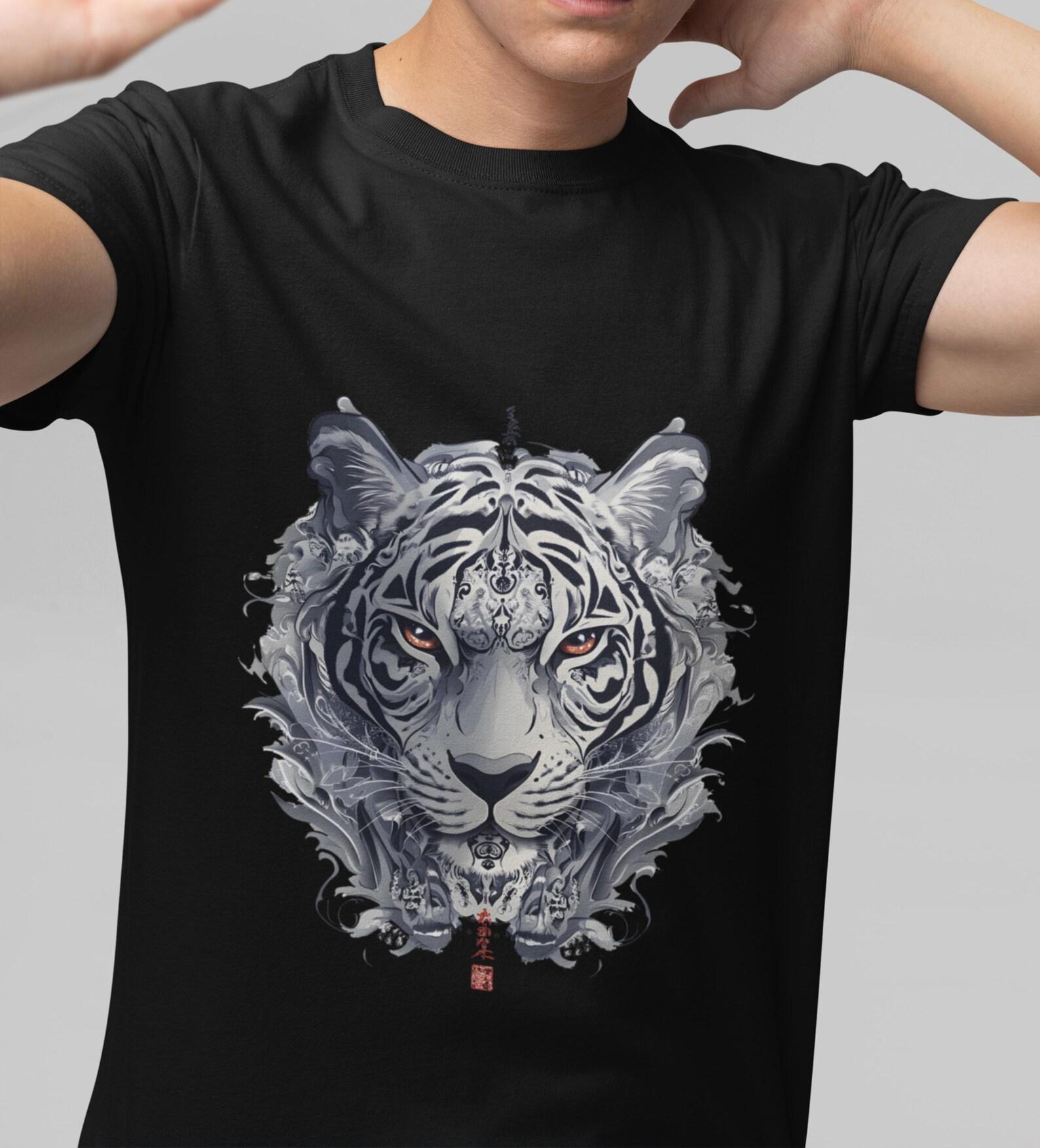 Majestic Tiger Graphic T-Shirt: Unisex Animal Lover Tee S