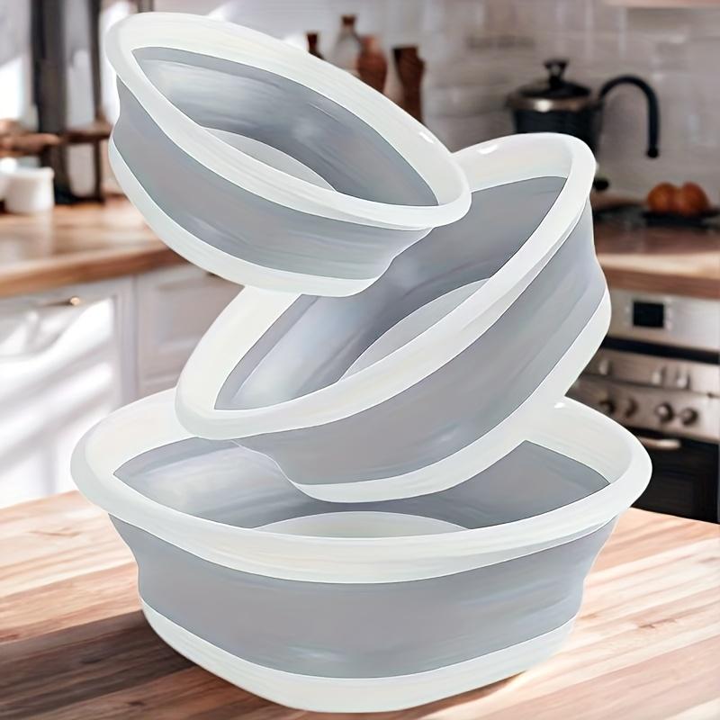 En allsidig sammenleggbar vaskebalje for vask av ansikt, klesvask og grønnsaker på hybler og i hjemmet, perfekt for familier, hybler og utendørs camping