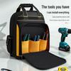 Durable Large Capacity Multi-pocket Tool Backpack with Double Shoulder Straps - Made of Thickened Wear-resistant Oxford Cloth.