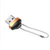 Mini USB 2.0 Micro SD Memory Card Reader High Speed Adapter with Keychain Portable Card Reader Laptop Accessories