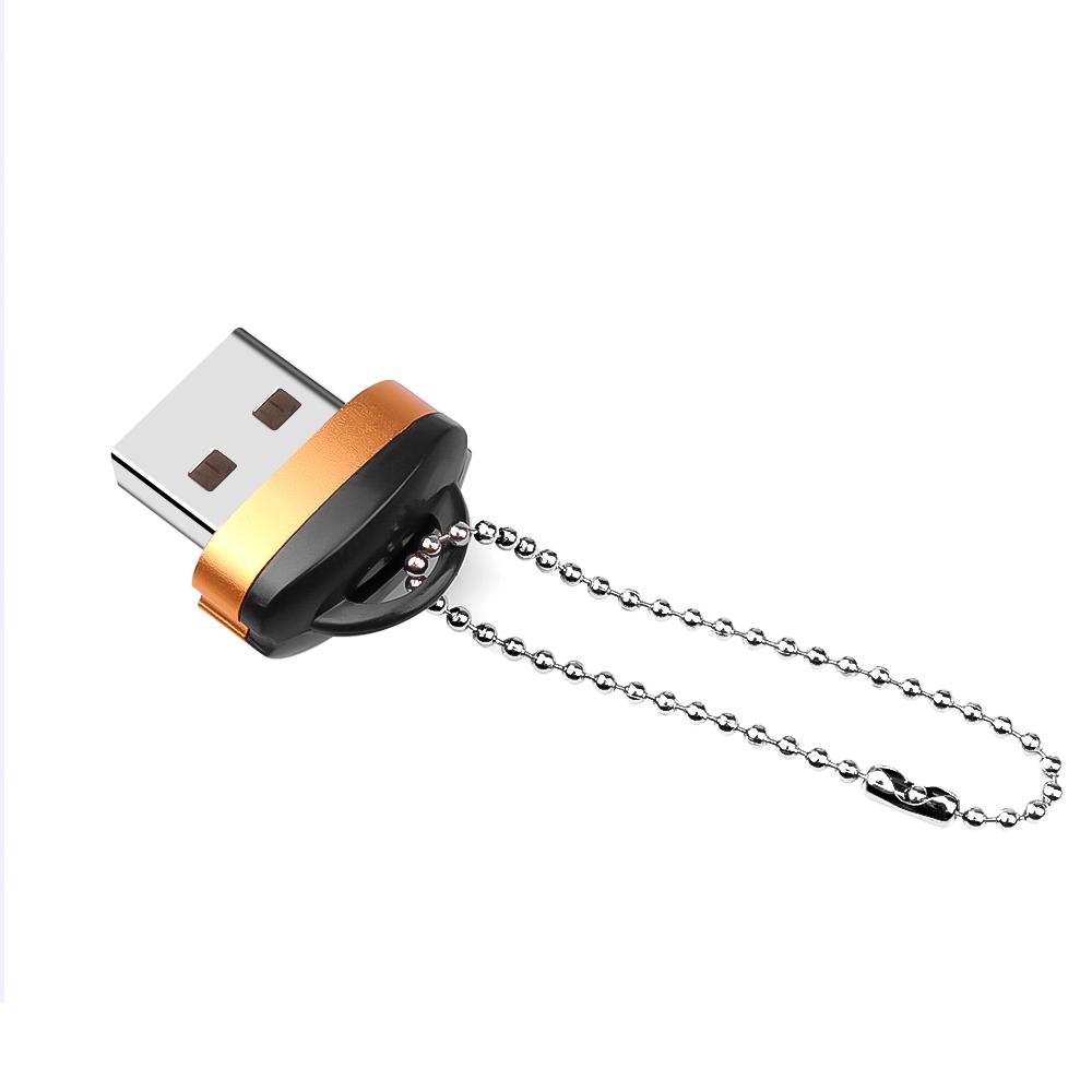 Mini USB 2.0 Micro SD Memory Card Reader High Speed Adapter with Keychain Portable Card Reader Laptop Accessories