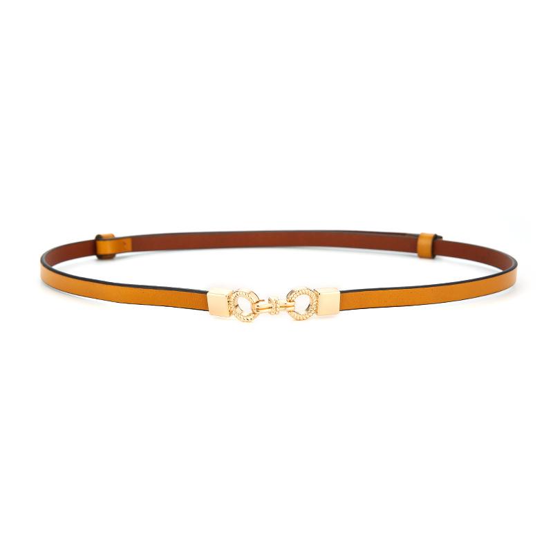 Women's Stylish Thin Leather Belt for Skirts, Dresses, and Coats