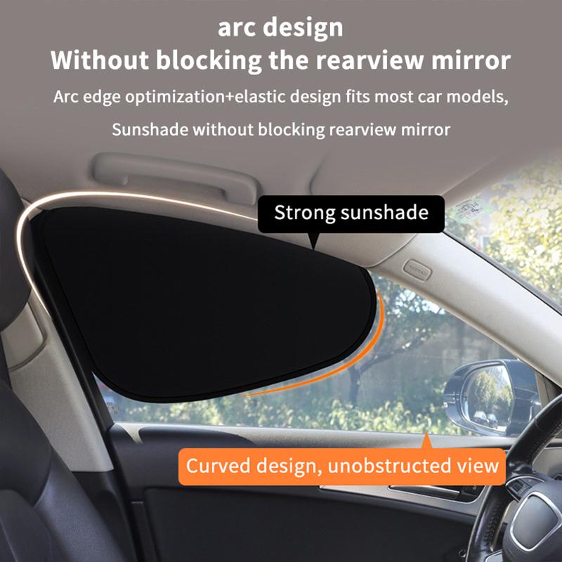 4PCS No Residue Car Side Window Sun Visors Electrostatic UV Blocking Sunshade Curtains for Driving
