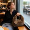 Bolsa Transversal de Pele Sintética para Mulheres Bolsa Satchel de Pelúcia Bolsa Tote Fofa Bolsa de Ombro de Pelúcia Bolsa Peluda Feminina Grande Capacidade Bolsa de Pelúcia Fofa para Outono Inverno