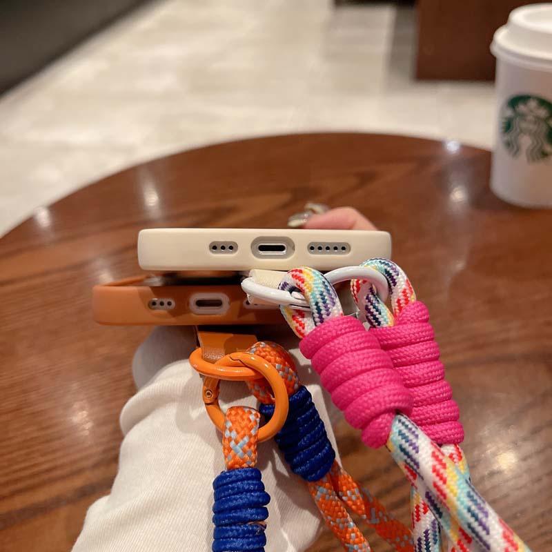Applicable to Apple 17 mobile phone new wristband lanyard 16 personality 15 women's 11 anti-drop XS creative protective case 13PM