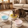 Large Capacity Cat Elevated Bowl Ceramic Pet Food Bowl Pet High Foot Bowl  For Dogs Cats