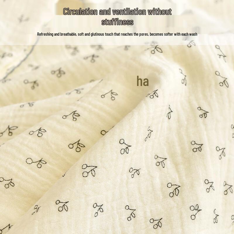 GPPNKC Four-Layer Polka Dot Baby Gauze Blanket