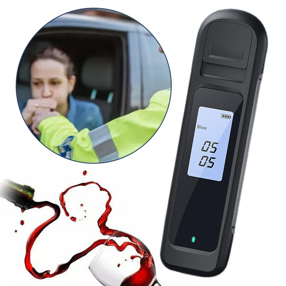 New High-end Alcohol Tester Blow Type Drunk Driving Led Tester Digital -border Vehicle Alcohol Exclusive Display C5q3