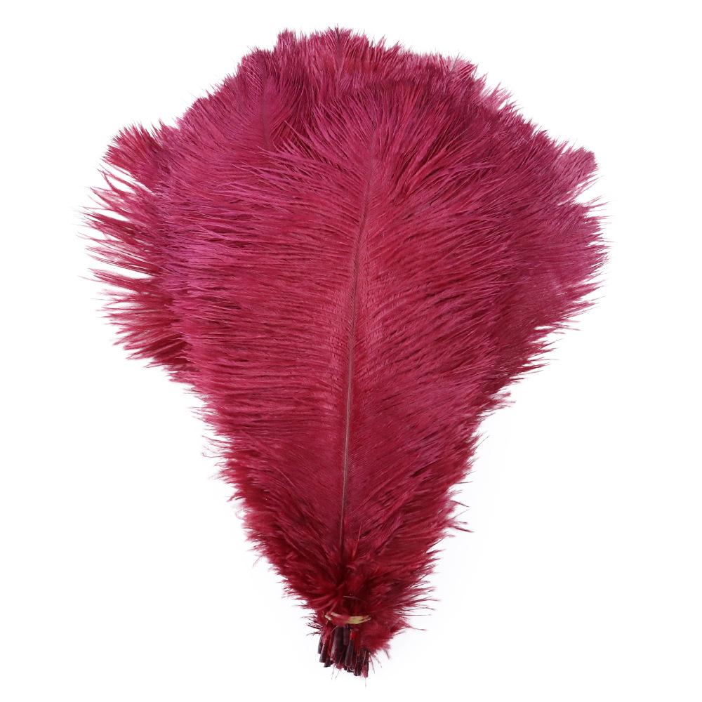 Multicolor Ostrich Hair 30-35Cm Wedding Decoration Ostrich Flannel Strip Handmade Accessories Diy Handmade
