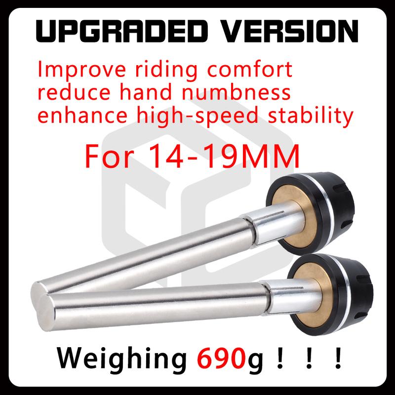13mm-19mm Universal Motorcycle Bar End Weights Brass for CFMOTO 800NK 450SR 675SR Anti-Vibration Handlebar Weights erts