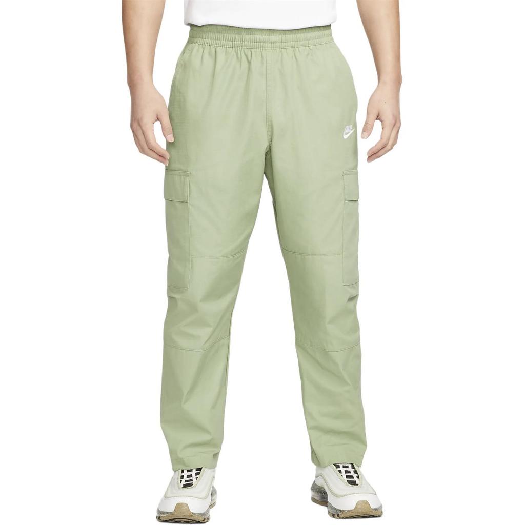 Nike Casual Pants Men's Oil Green Moderate Straight Fit Pants DX0614-386