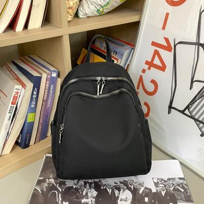 Youth Literary Travel Small Backpack New Lightweight Backpack Women's Summer Solid Color Simple Fashion Mommy Backpack
