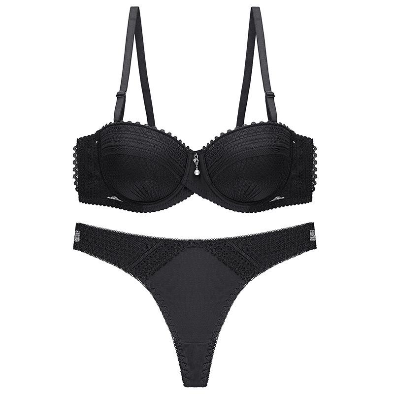 

Новий сексуальний бюстгальтер стрінги 2021, жіночий мереживний бюстгальтер і трусики 42/95BC pass cup