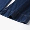 Denim Pants Set Women Belt Lapel Buttons Shirt High Waist Wide Leg Trousers Sets Lady Vintage Single Breasted Top Suit Female