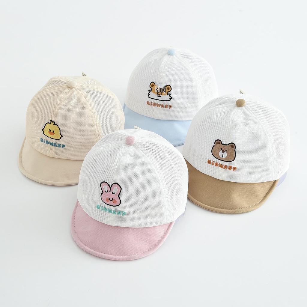 Adorable Cartoon Mesh Sun Hat for Kids