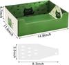 8 Pcs Disposable Cat Litter Boxes with Scoop, Waterproof Double Layer, 14.8 X 11.6 X 4.7in