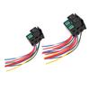 Heavy Duty 12V 3 Way 5 Pin SPDT Fuse Relay Kit 40 Amp for Car Truck Marine Boat Use with Pre Wired Color Coded Setup