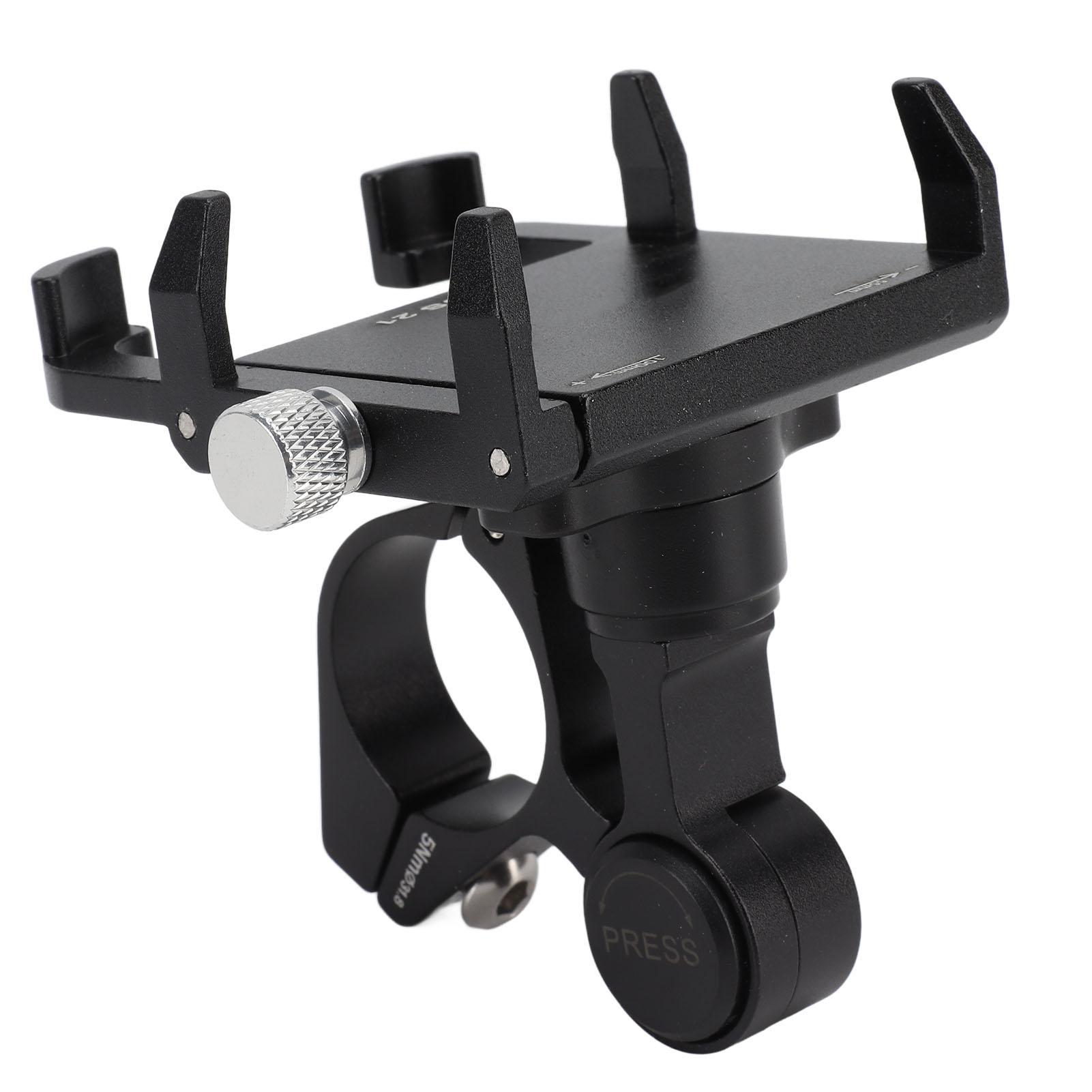 Bike Phone Holder Motorcycle Phone Mount 360 Degree Rotation Motorcycle Handlebar Cell Phone Clamp
