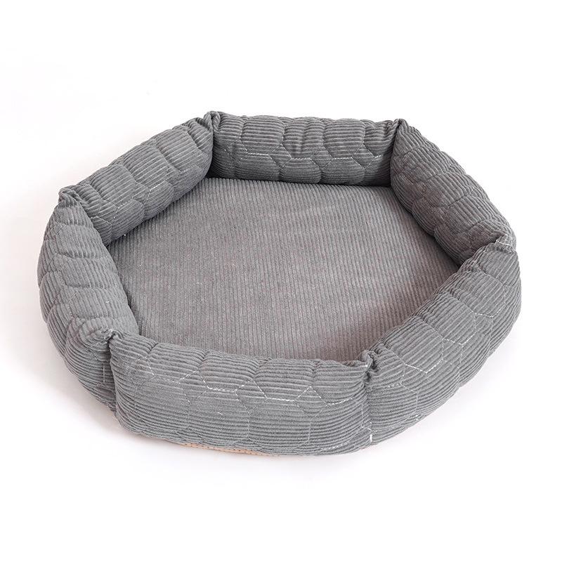 Winter-warm Detachable and Washable Pet Bed Corduroy Wear-resistant Cat and Dog Sleeping Pad Large Space Suitable for All Season