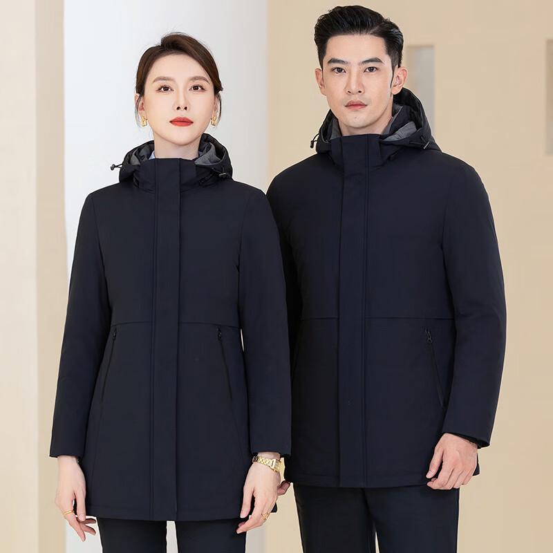 

Troloman Graphene White Goose Down Couple s Winter Hooded Jacket XL