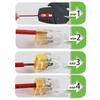 Mini Quick Splicing Wire Connector Hard Wire Straight Insertion 2/3/5/6/8pin Compact Conductor Terminal Block Junction Box