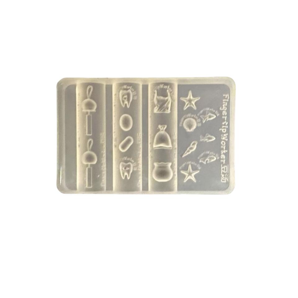 Gemstone Photo Frame 3D Transparent Nail Art Mold Silicone Carving Template Diy Nail Art Decorations Manicure Design Tools
