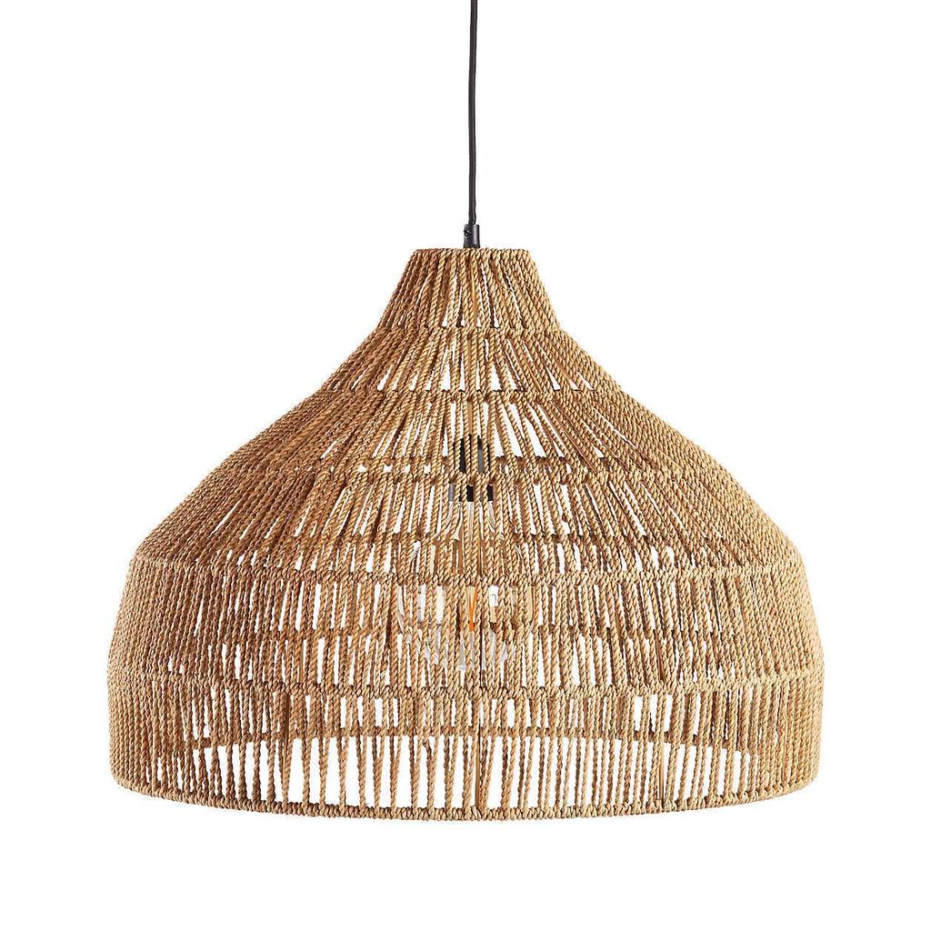Wabi-Sabi Bamboo Rattan Pendant Lamp: Zen-Inspired Teahouse Lighting
