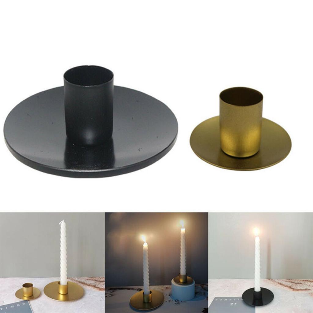 Portacandele Dorati Semplici Metallo Candelabro da Tavolo Per Festa di Matrimonio Festival Regali d'Arte Decorazioni per la Casa Portacandele
